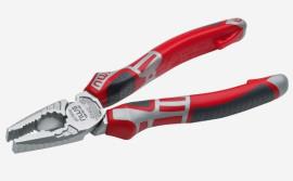 Kombinovana klešta CombiMax 205 mm za hvatanje, savijanje i sečenje žice držač za ekser i žicu, prstenasti ključ i ergonomija SoftGripp NWS